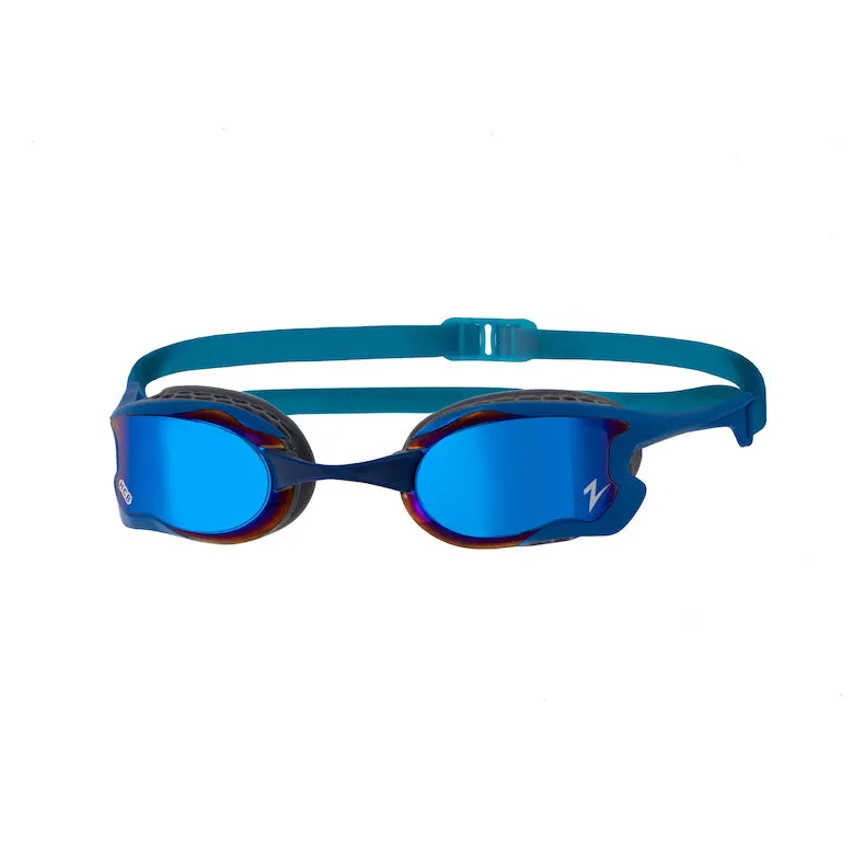 Zoggs Australia Adult FINA Raptor HCB Mirror Blue/Grey Swim Goggles